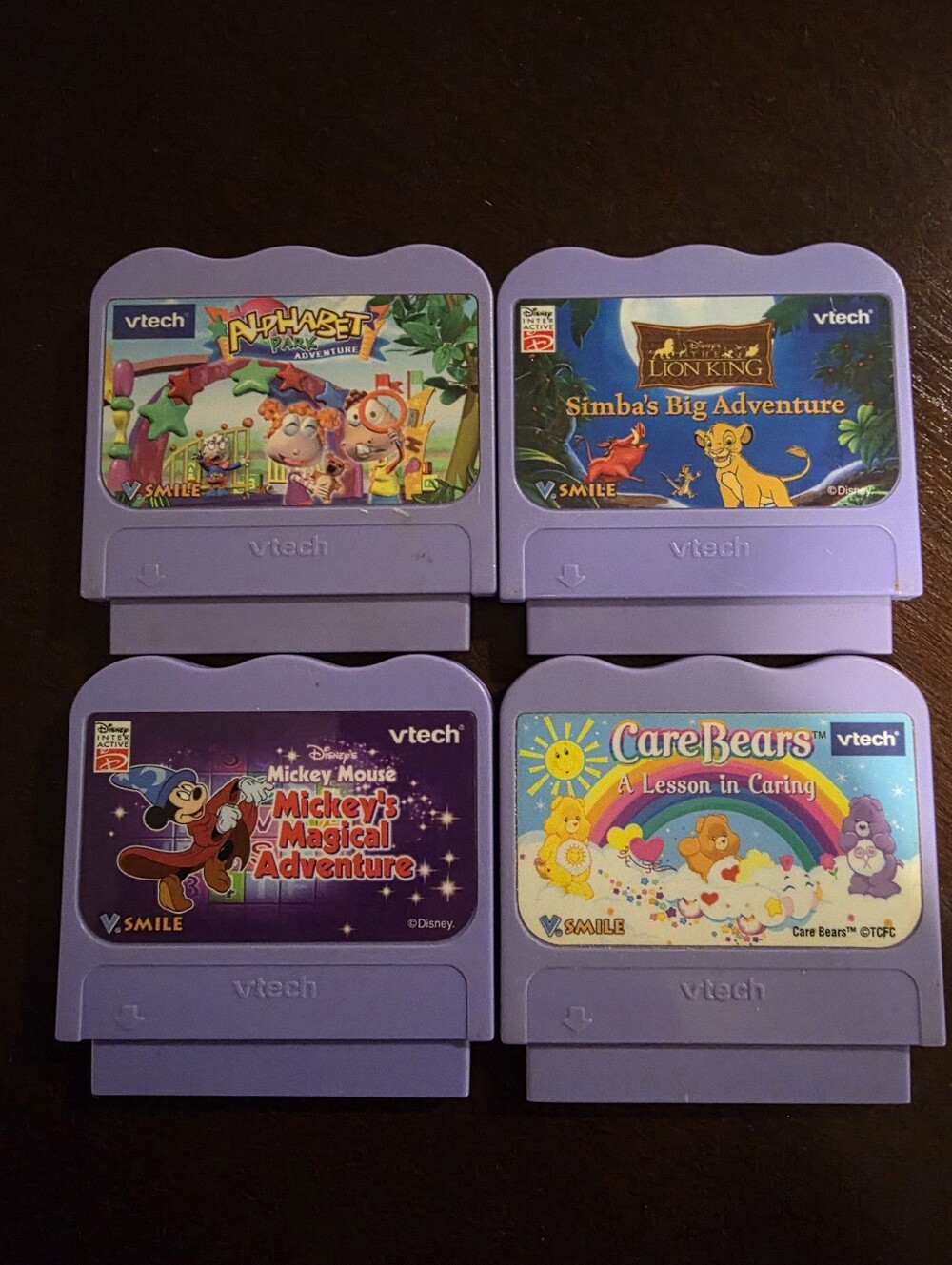 Vintge Hard To Find VTech Learning Video Games. Four Games In All!